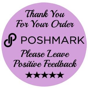 Thank You For Your Poshmark Purchase Labels Stickers 12 colors to choose from